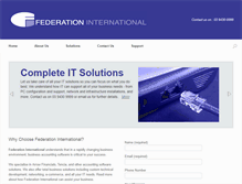 Tablet Screenshot of fedinternational.com